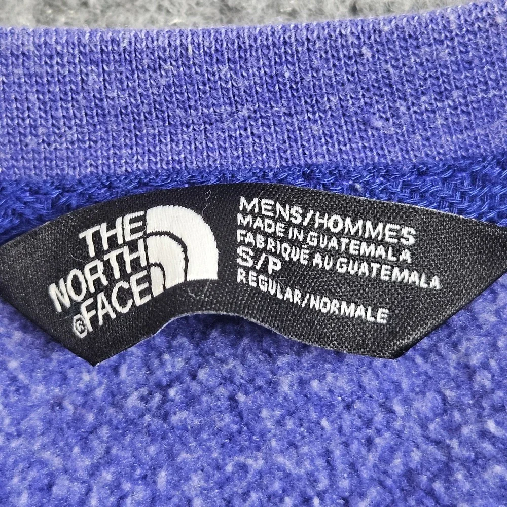 The North Face Sweatshirt Mens Small Purple Solid Crewneck Outdoor Casual‎